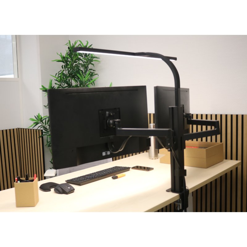 UNiLUX STRATA LUMINO SCREEN LED desk lamp, monitor arm, 24W, 2993 lumens