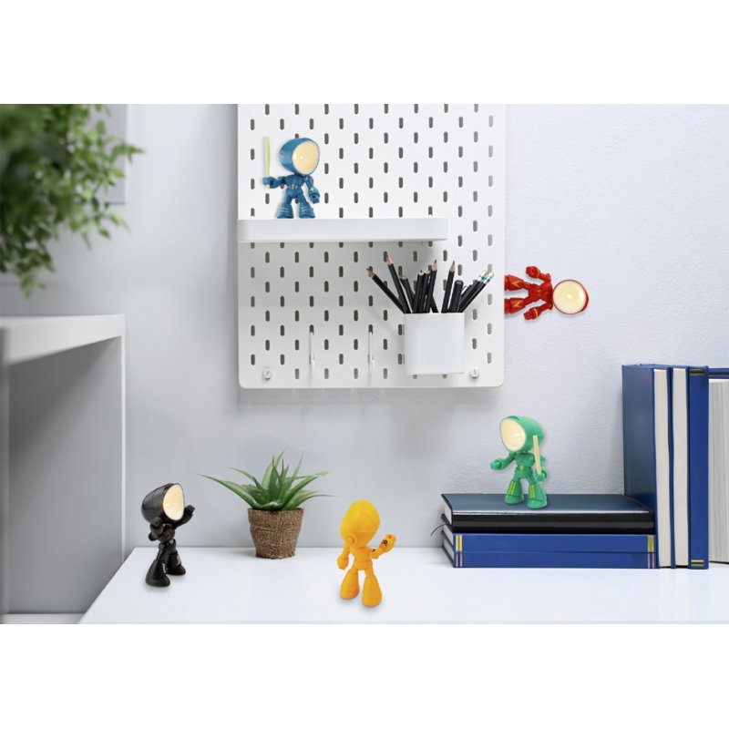 ANSMANN LED-decoratielamp DECO SPACE LIGHT, astronautendesign, magnetische voetjes, 25 stuks