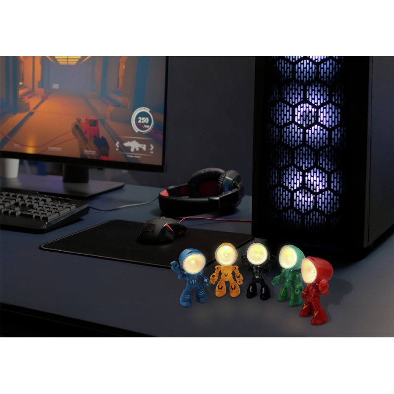 ANSMANN LED-decoratielamp DECO SPACE LIGHT, astronautendesign, magnetische voetjes, 25 stuks