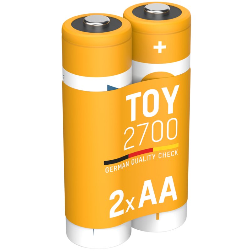 ANSMANN Toy Piles NiMH rechargeables AA, 2700 mAh, 2 pièces