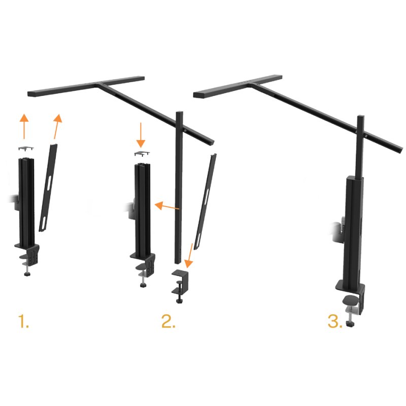 UNiLUX ELITE LUMINO SCREEN LED desk lamp, with monitor arm, 24W, 2993 lumens