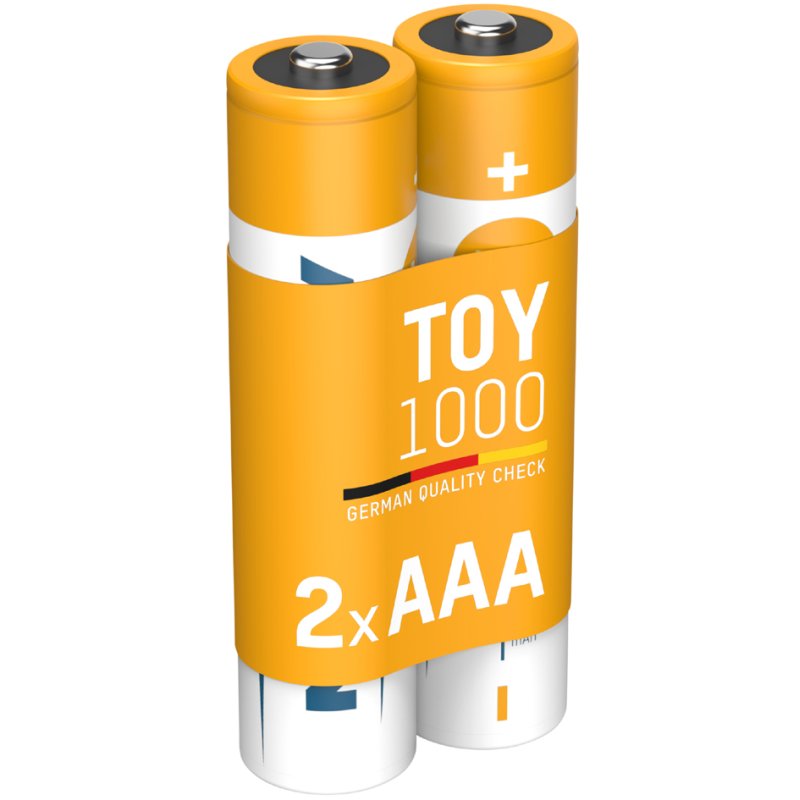 ANSMANN Toy Piles NiMH rechargeables AAA, 1000 mAh, lot de 2