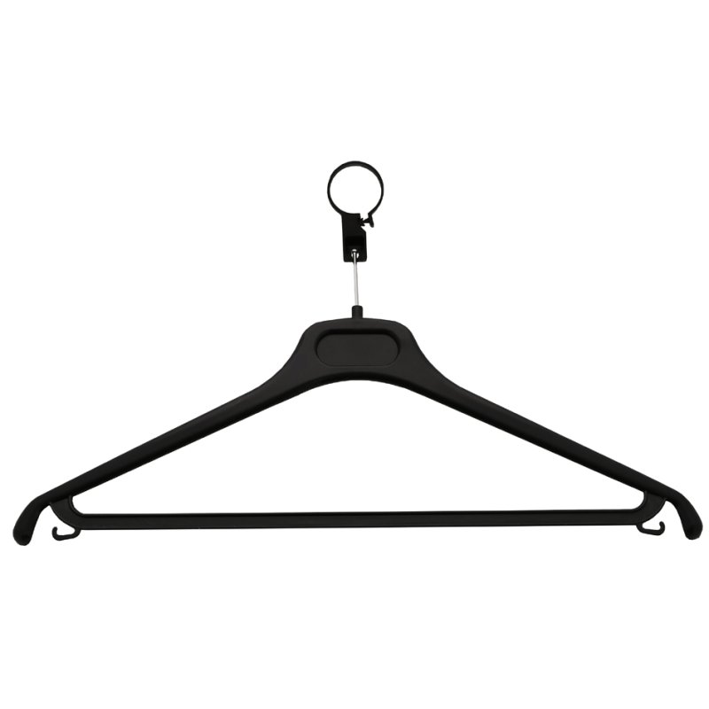 UNiLUX LOCKY PLUS protective clothing hangers, black, 20 pieces