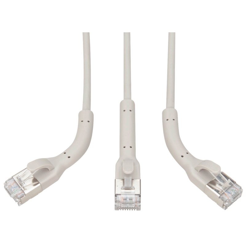 DIGITUS câble de brassage CAT 6A F/FTP, design intelligent déroulable, 5,0 m, gris