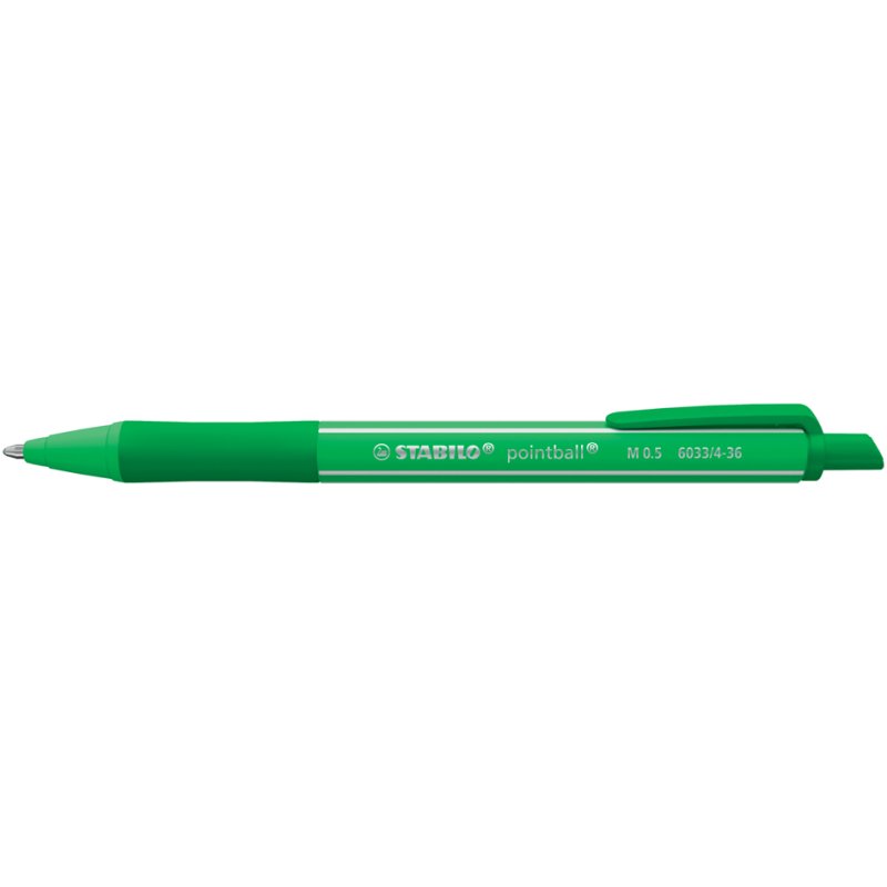 STABILO pointball colorful stylo à bille rétractable, rechargeable, gris foncé, 0,5 mm