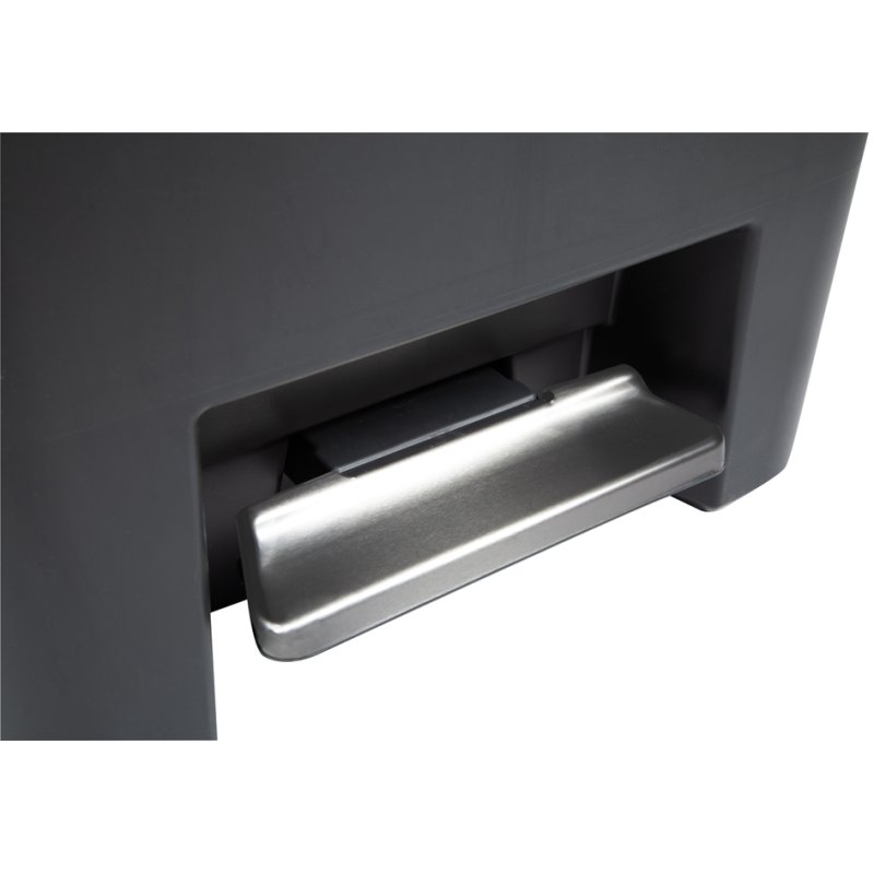 Rubbermaid pedal bin Premier Series, 71 litre, dark grey, stainless steel pedal