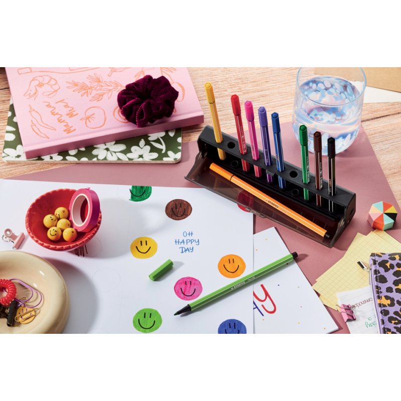 STABILO feutres Pen 68, 10er Click Set, 1,0 mm, 10 couleurs
