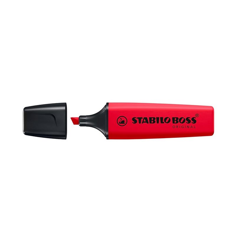 STABILO surligneur BOSS ORIGINAL, rouge vif, 2,0 + 5,0 mm