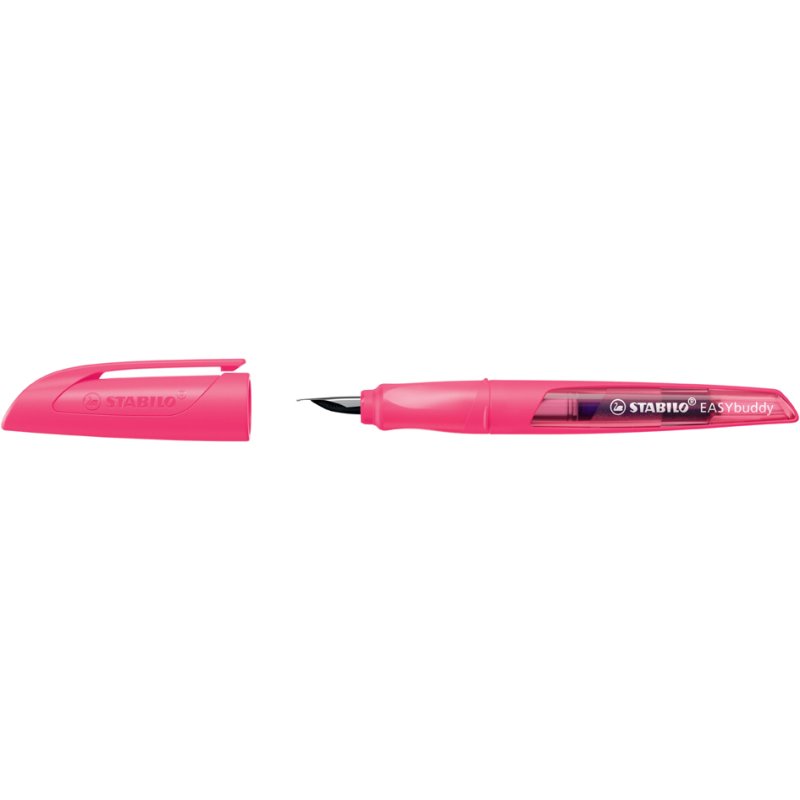 STABILO EASYbuddy stylo plume, gaucher, jaune néon, L
