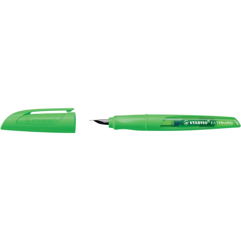 STABILO EASYbuddy stylo plume, gaucher, jaune néon, L