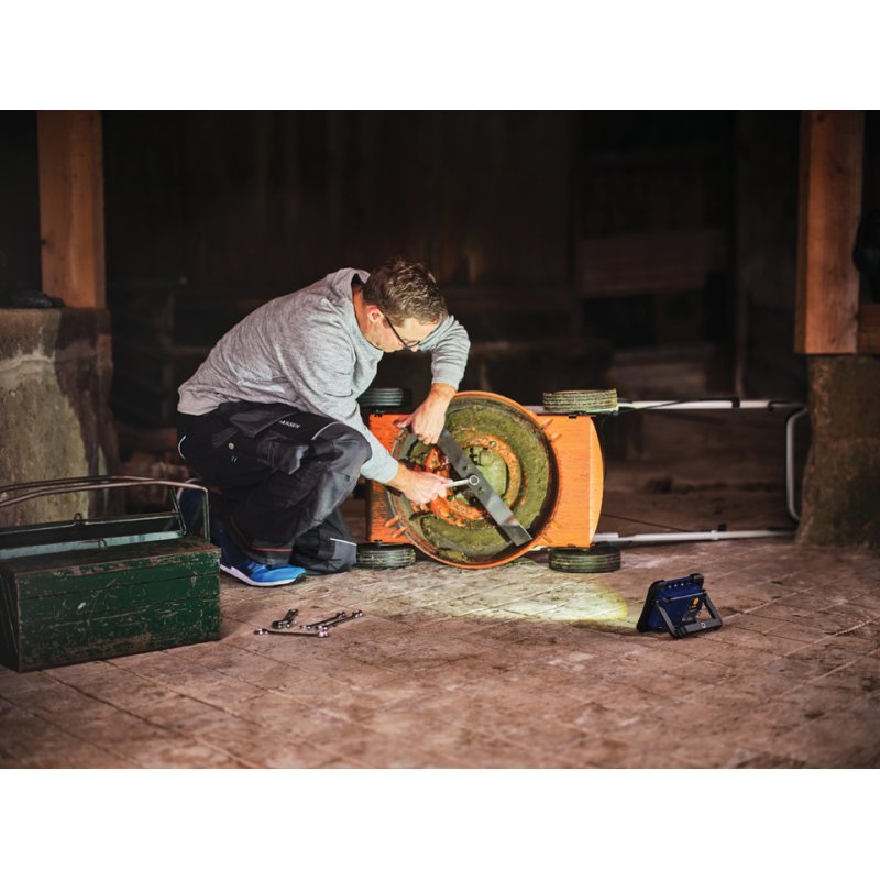 Rapid Tools Spot de travail accu LED THE PORTABLE, 1000 lumens, noir/bleu
