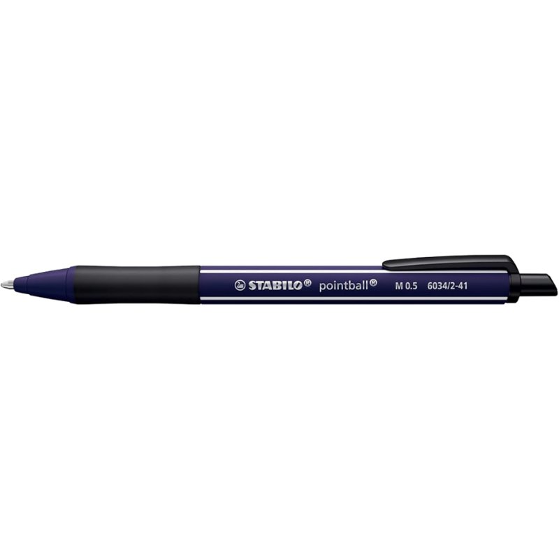 STABILO stylo bille pointball NatureCOLORS, rechargeable, rouge bordeaux, 0,5 mm