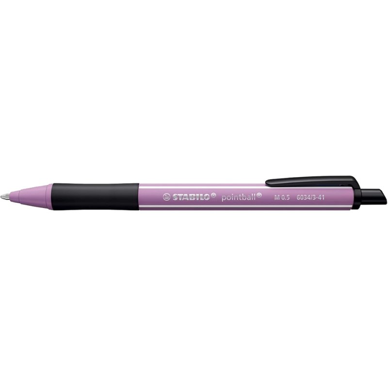STABILO stylo bille pointball NatureCOLORS, rechargeable, rouge bordeaux, 0,5 mm