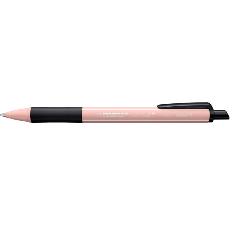STABILO stylo bille pointball NatureCOLORS, rechargeable, rouge bordeaux, 0,5 mm