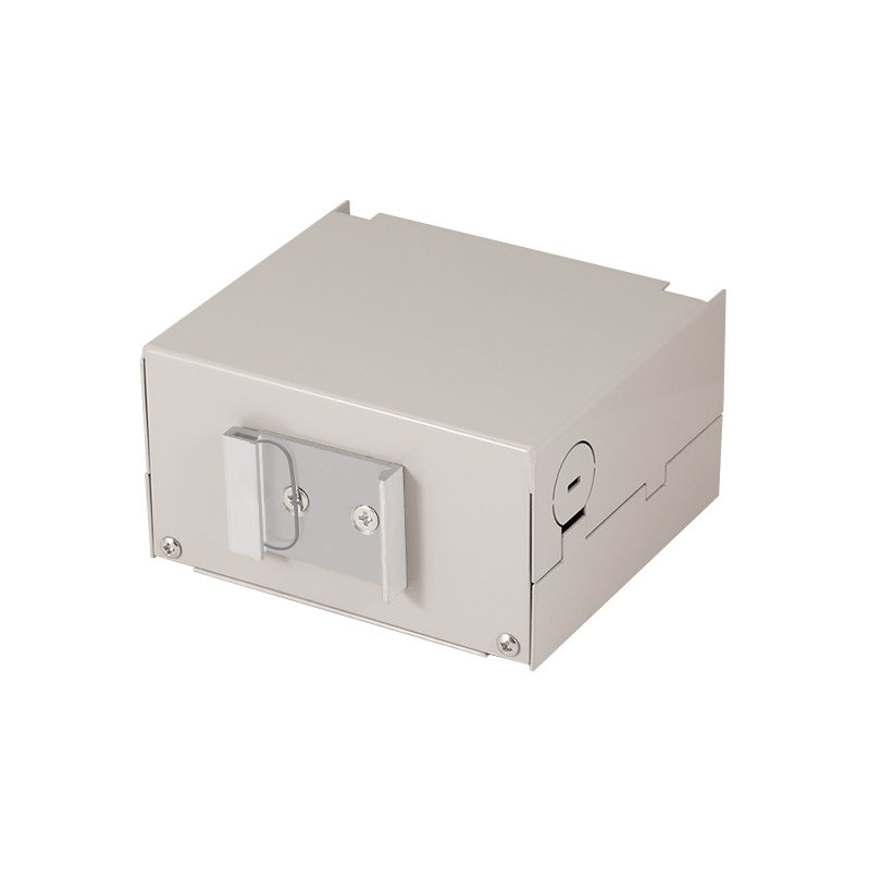 LogiLink Panneau frontal professionnel boîtier répartiteur splitter, 6 ports, gris clair RAL7035, tôle d'acier