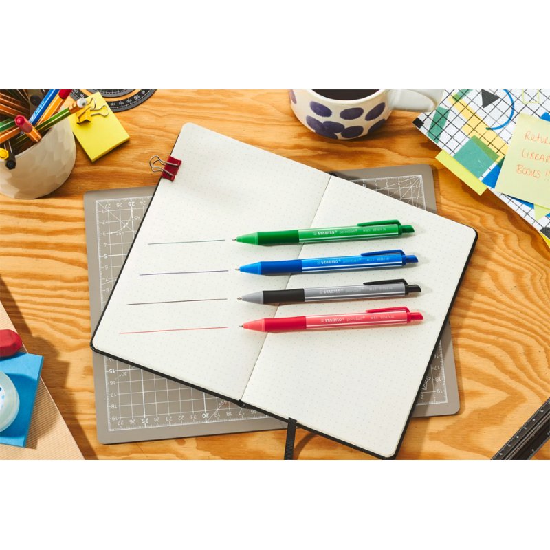 STABILO stylo à bille pointball colorful, rechargeable, 0,5 mm, 3 pièces