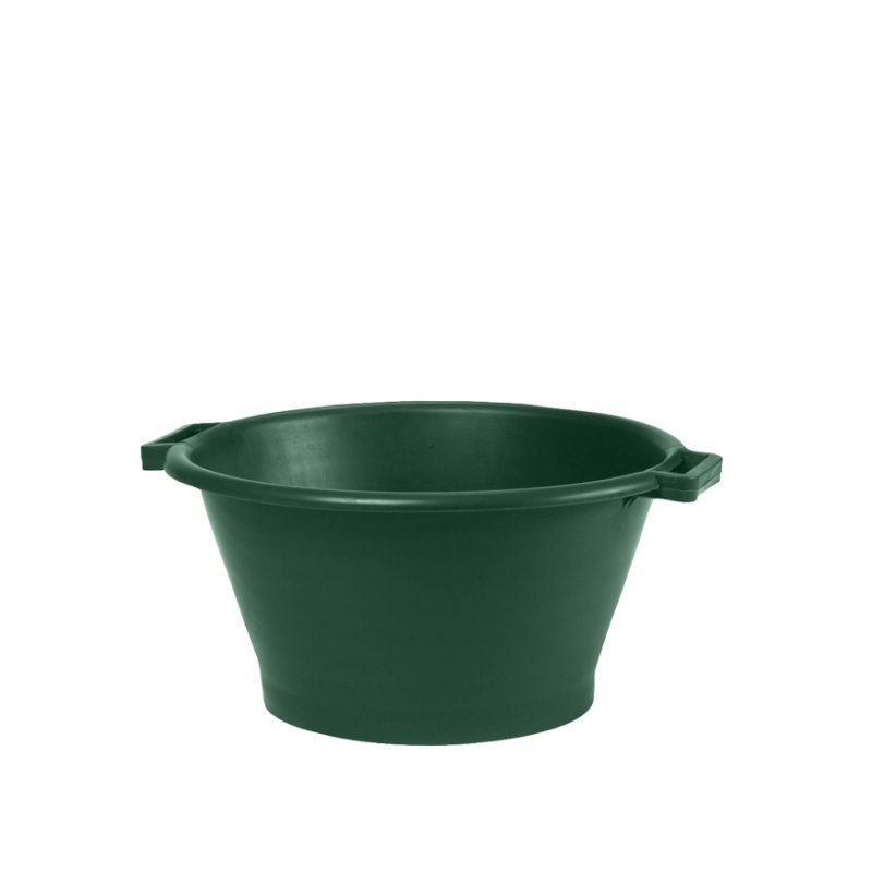 EDA bac rond O 70, plastique recyclé, vert canada, 110 litres