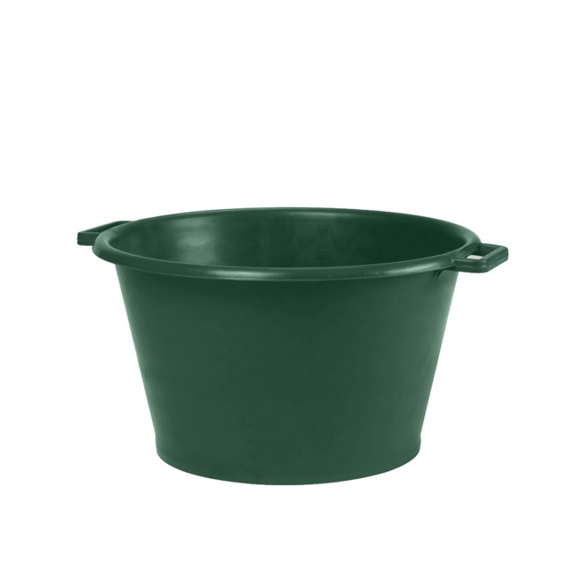 EDA bac rond O 70, plastique recyclé, vert canada, 110 litres