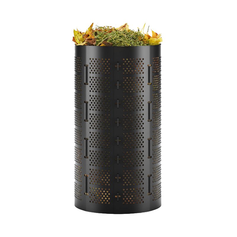 Bradas bac à compost, 1100 litres, HDPE, noir