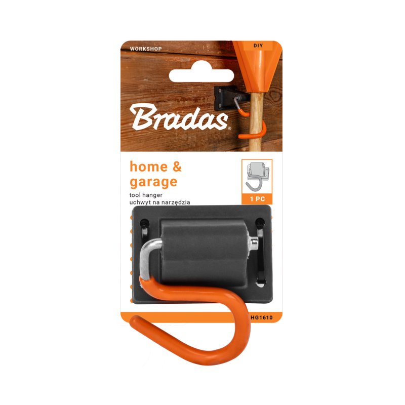 Bradas porte-outils, revêtement PVC orange, 15-30 mm, max 2 kg