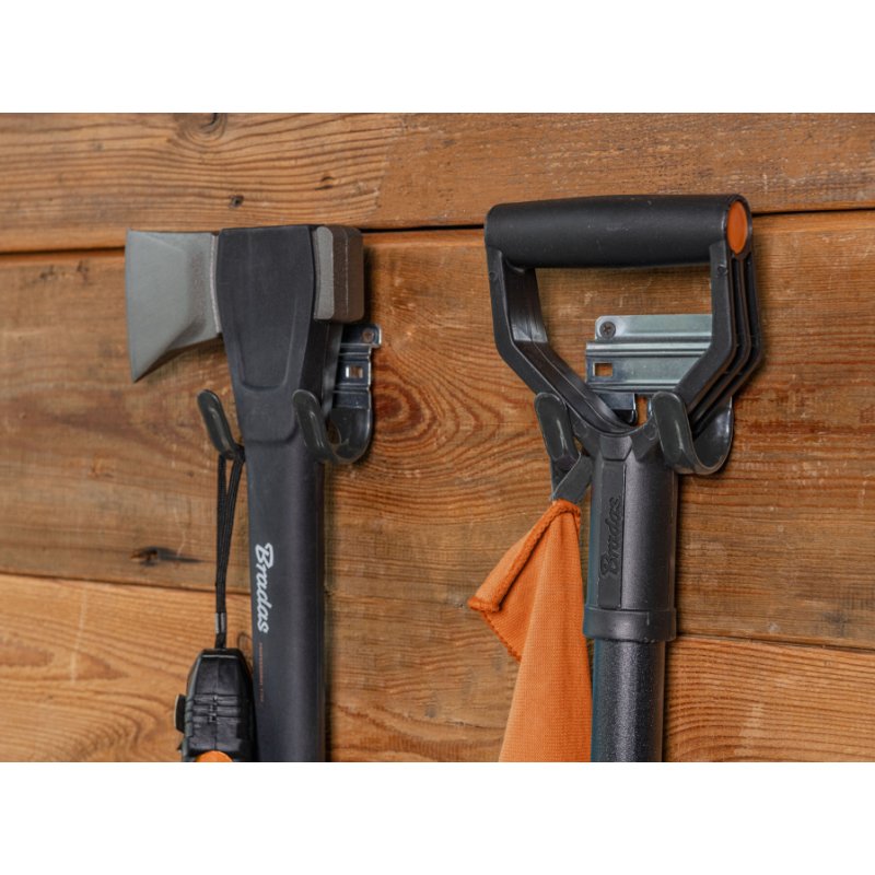 Bradas porte-outils, acier revêtu avec revêtement PVC, noir, 2 pièces