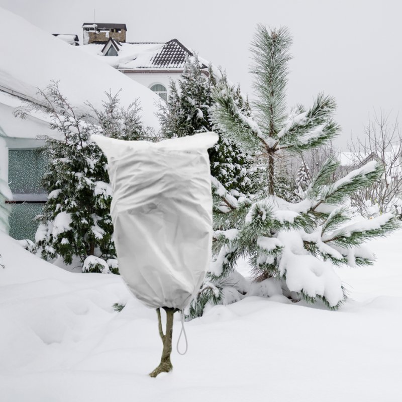 Bradas bonnet d'hiver 80, diamètre 800 mm, 1,25 × 2 m, blanc