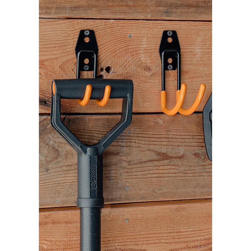 Bradas porte-outils courbé, orange, acier de haute qualité revêtement PVC, 20 kg
