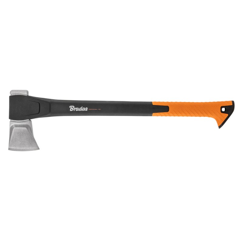Bradas splijtbijl Axt1800g, nylon steel 762 mm, 1800 g, zwart/oranje