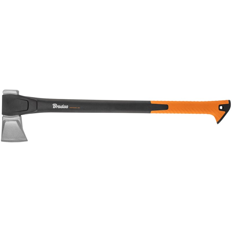 Bradas splijtbijl Axt1800g, nylon steel 762 mm, 1800 g, zwart/oranje
