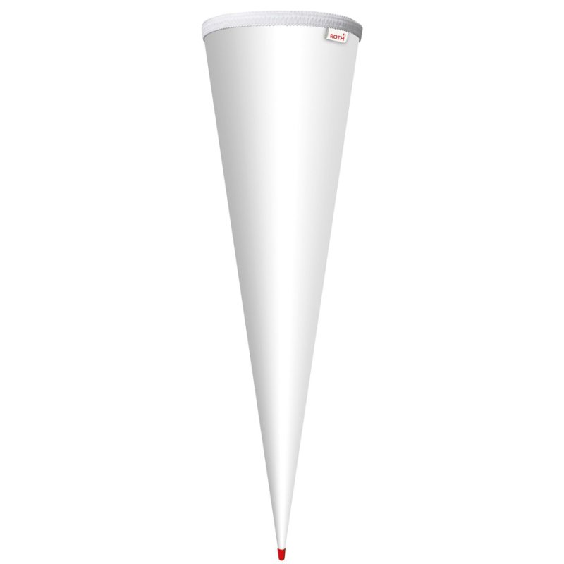 ROTH Cornet scolaire vierge rond, 700 mm, blanc, carton