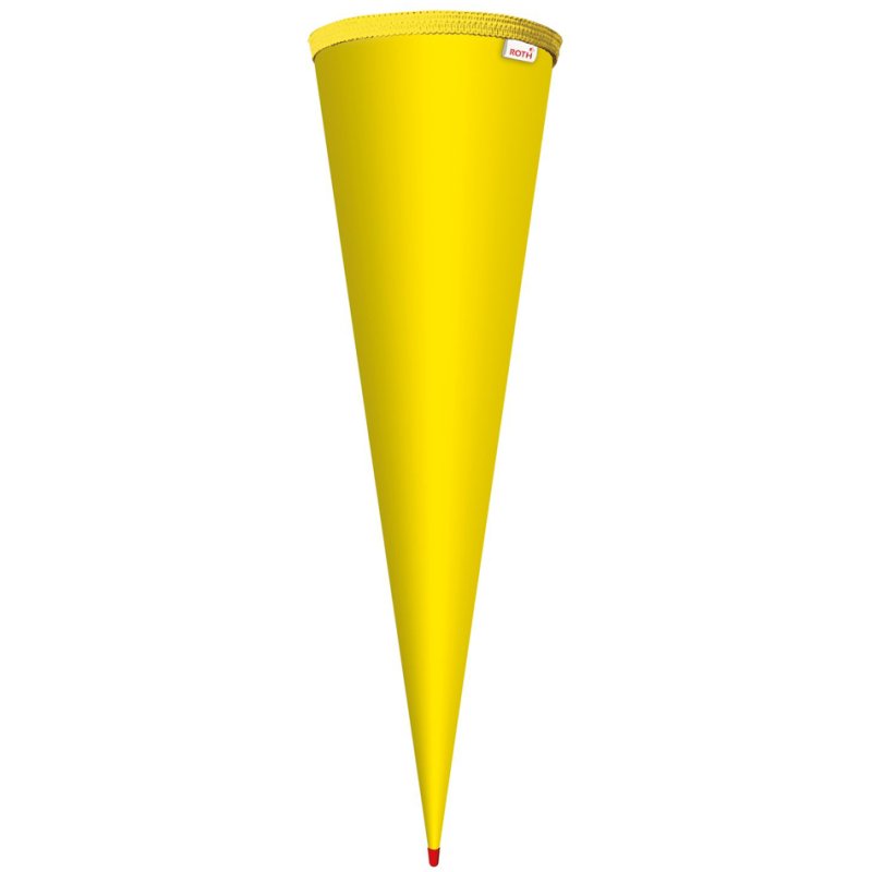 ROTH Cornet scolaire vierge rond, 700 mm, blanc, carton