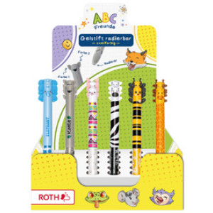 ROTH gelschrijvers ABC-Freunde, uitwisbaar, blauw en rood, 36 stuks