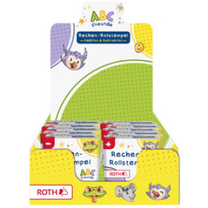 ROTH rekenrolstempel ABC-Freunde, plus en minus oefeningen, 10 stuks