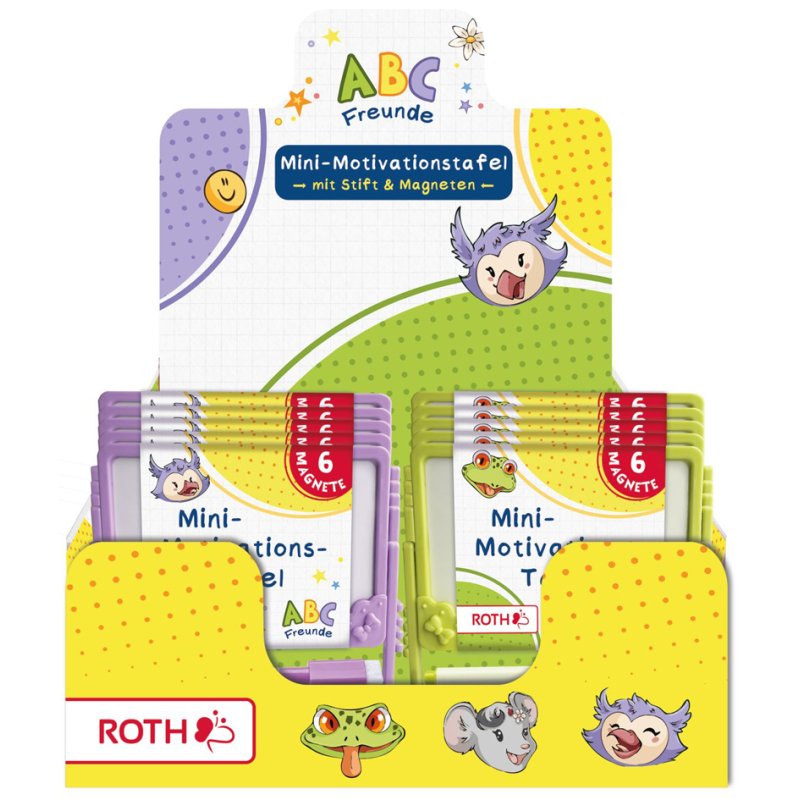 ROTH mini-motivatietafel ABC Vrienden, afwisbaar, 10 stuks