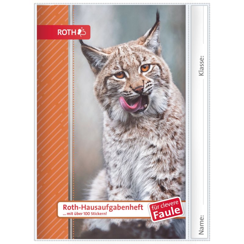 ROTH homework diary Tiere Haas, DIN A5, 104 pages
