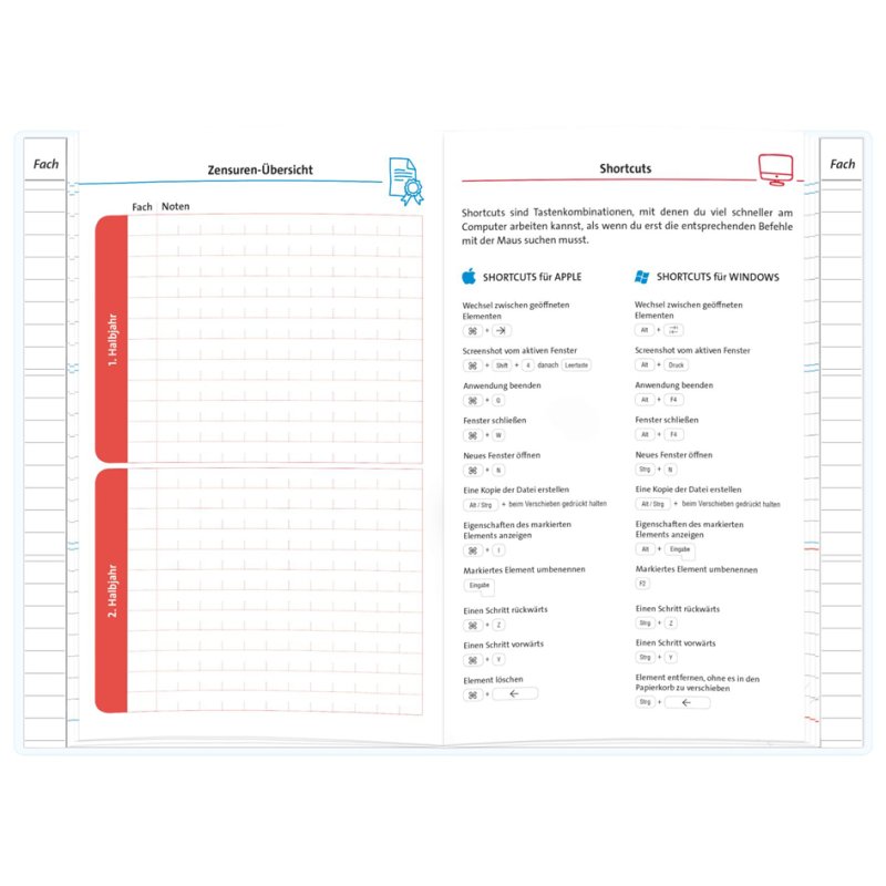 ROTH homework planner Teens Retro Music, A5, 104 pages