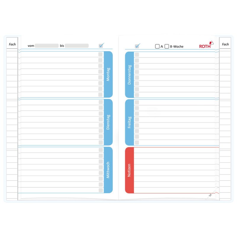 ROTH homework planner Teens Retro Music, A5, 104 pages