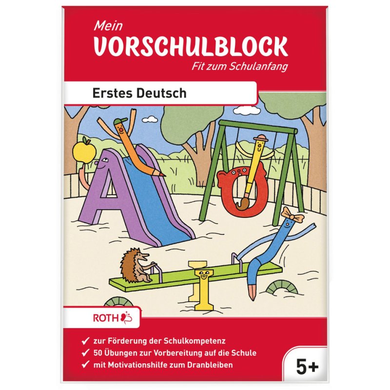 ROTH pre-school workbook First Maths, A5, 64 pages, from 5 years