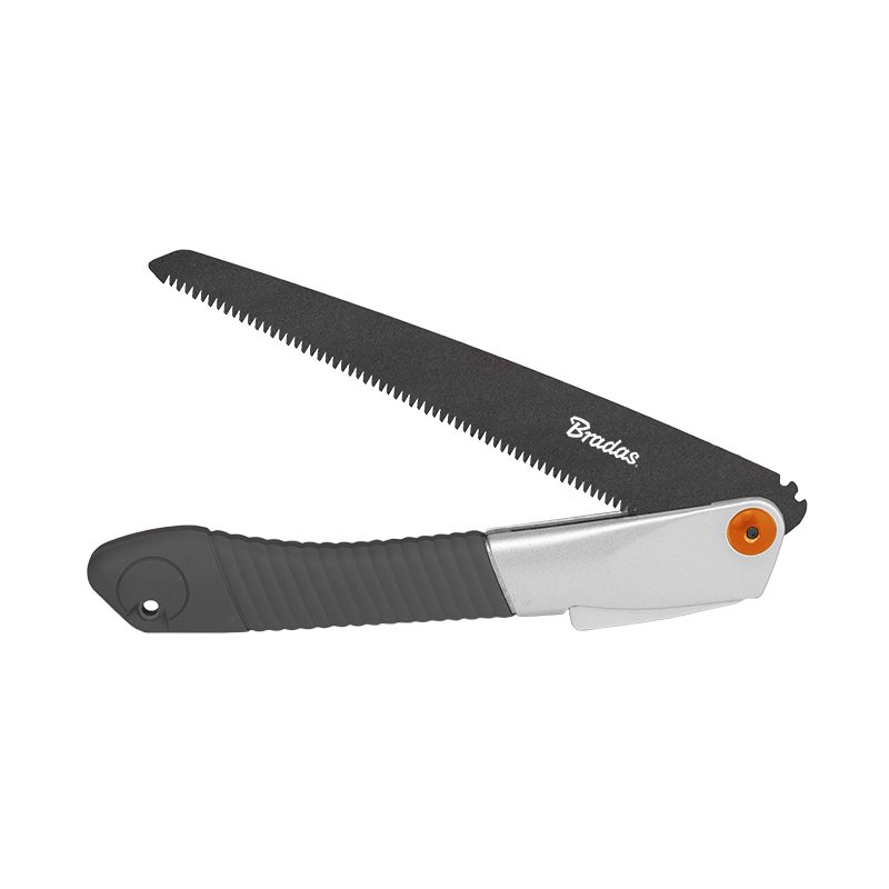 Bradas folding saw V-SERIES RAZOR, 230 mm, hardened SK5 steel, anthracite