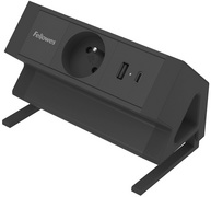 Fellowes Bureaustopcontact Power Desk, 1 stopcontact, USB-A, USB-C