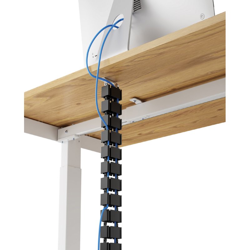 Fellowes cable management CableSpine, white, ABS plastic + metal, 31 segments
