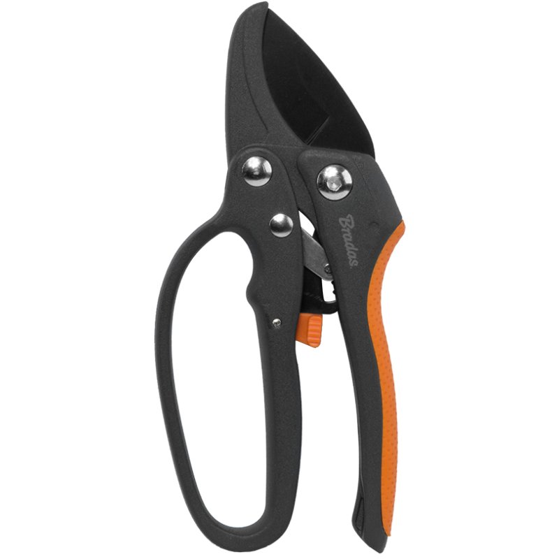 Bradas cisailles à cliquet V-SERIES, anthracite/orange, acier SK5, max. 18 mm, 184 mm