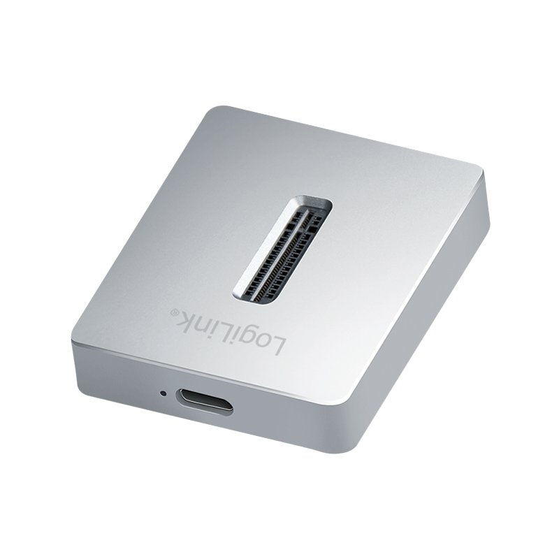 LogiLink USB 3.2 Gen2 docking station, M.2 NVMe SSD, silver, aluminium