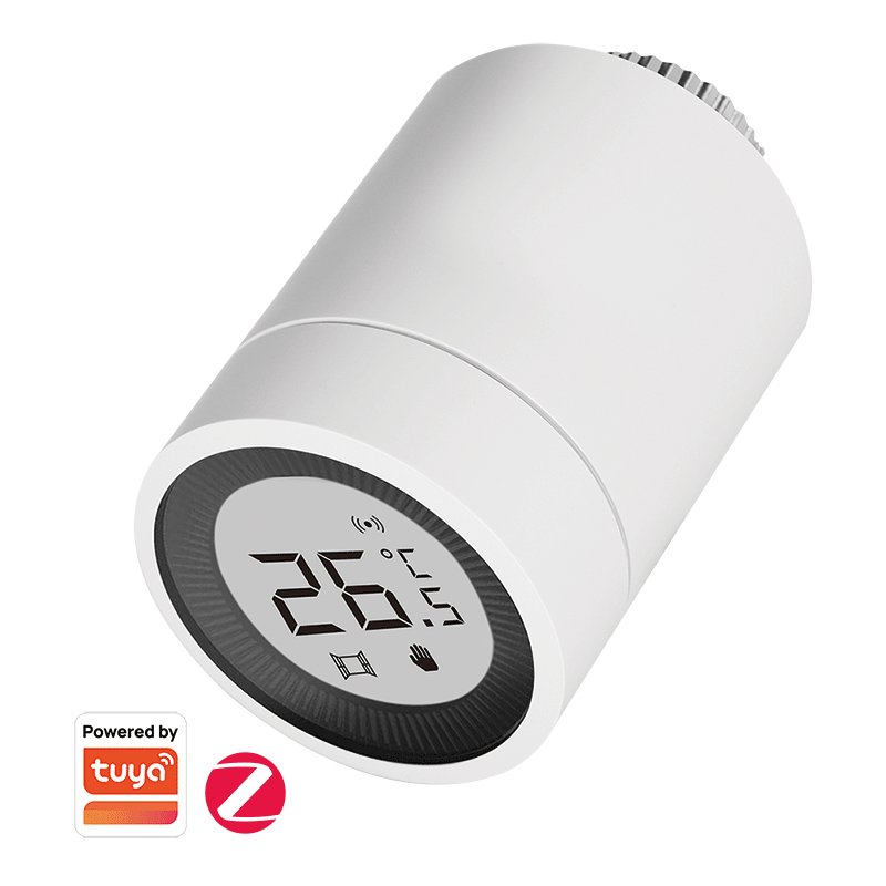LogiLink Wi-Fi Smart Zigbee thermostatic valve, white, 30 m range