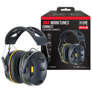 3M WorkTunes Connect gehoorbescherming, Bluetooth, 33 dB reductie, 40 uur batterij