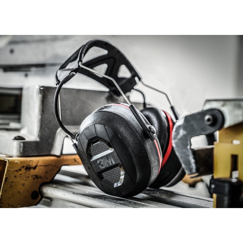 3M Pro-Protect kapselgehoorbescherming, Bluetooth, SNR 30 dB, zwart/rood