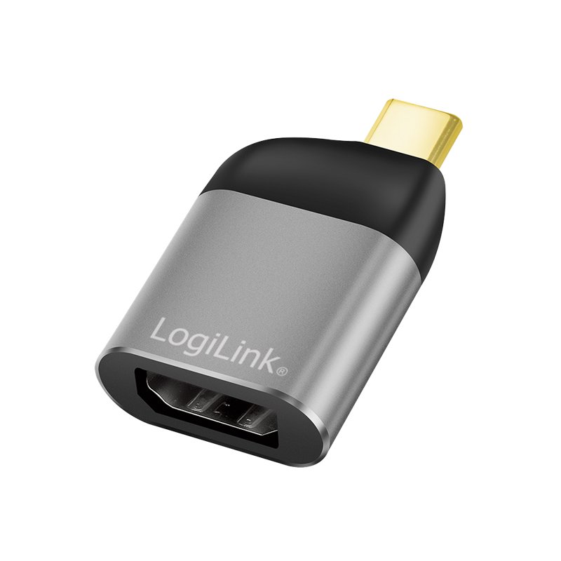LogiLink USB-C to DisplayPort adapter, 8K/60Hz, black/grey