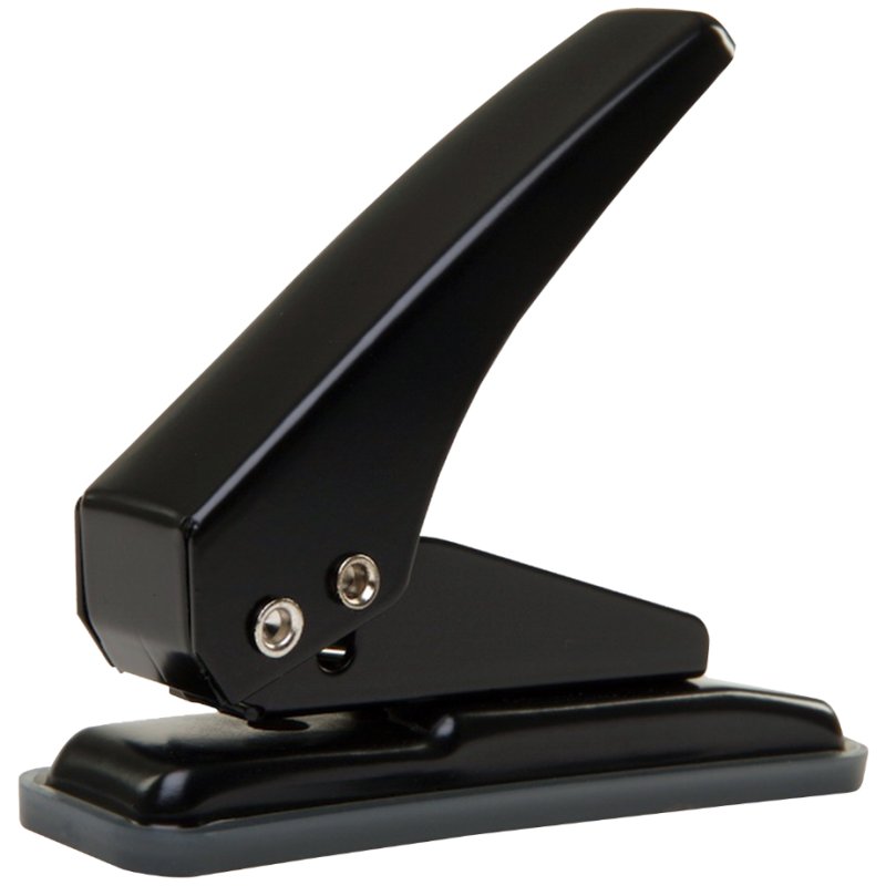pavo punch S, black, 1 hole, 5.5 mm diameter, 20 sheet capacity