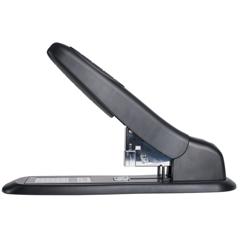 pavo block stapler, 200 sheets, black, ergonomic grip