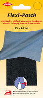 KLEIBER Flexi-Patch verstelplek, elastisch, jeans middenblauw, 150 × 200 mm